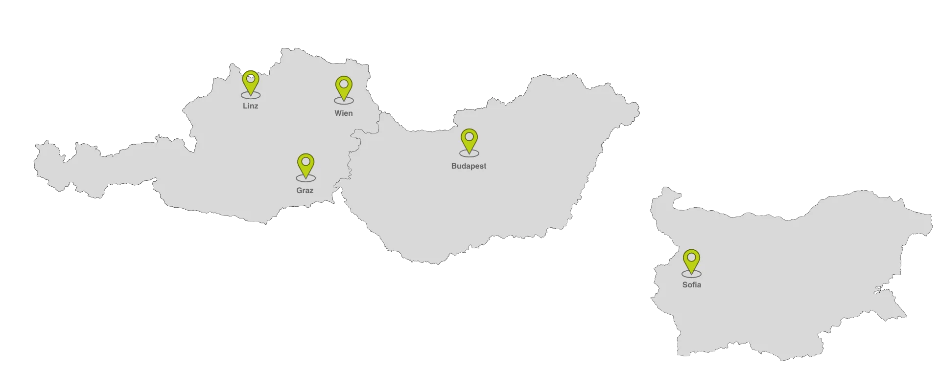 TODAY Experts office locations map